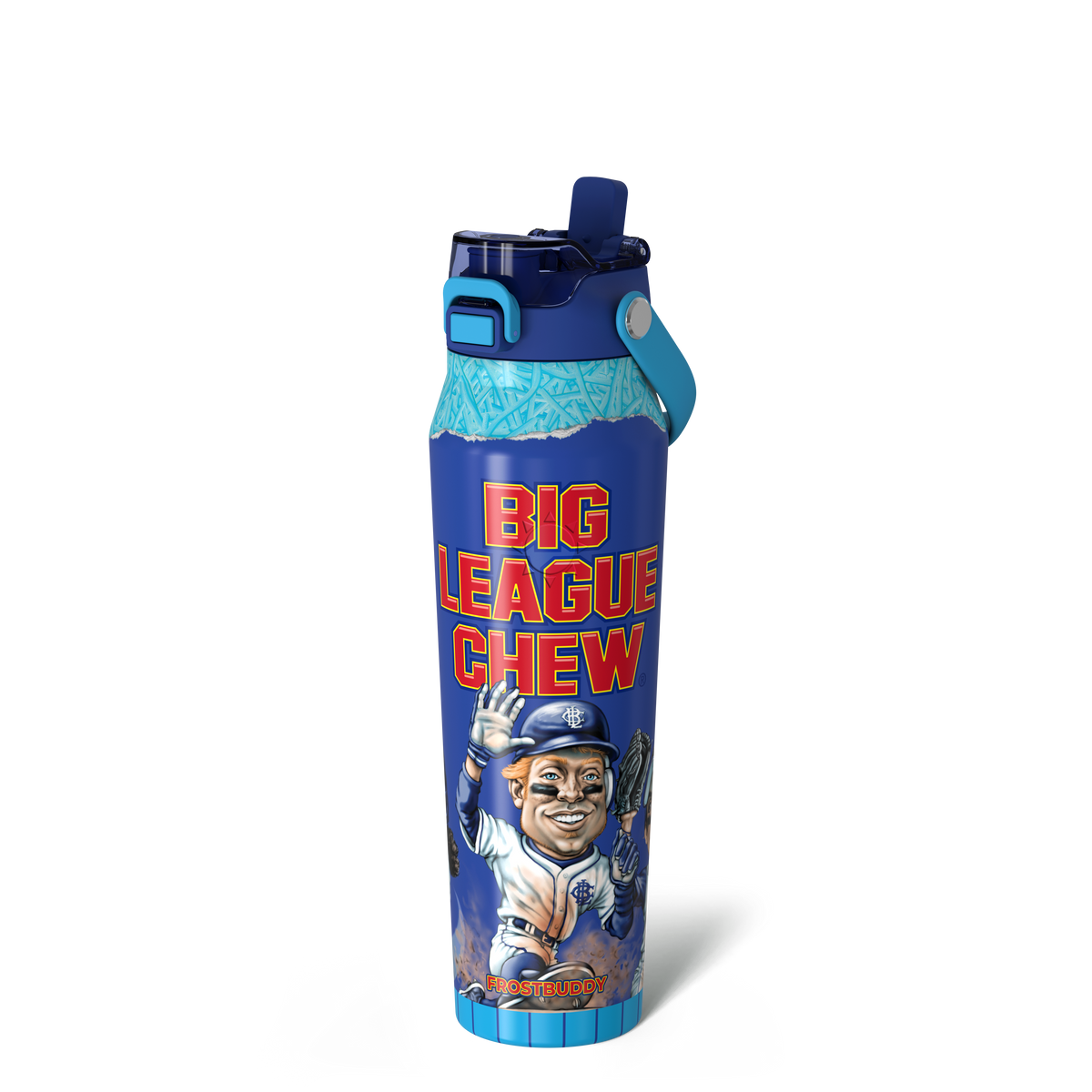 Bottle Buddy 32oz | Blue Raspberry Big League Chew image 1